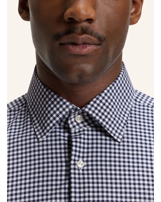 Boss Business Hemd P-HANK-KENT-C1-222 Slim Fit in Blue für Herren