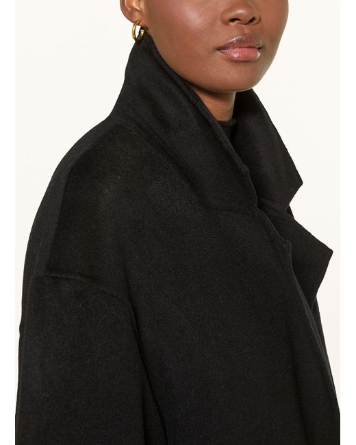 Loulou de Saison Black Wollmantel BORNEO