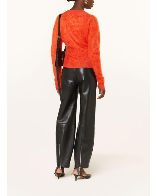 Nanushka Orange Cashmere-Pullover KLOE