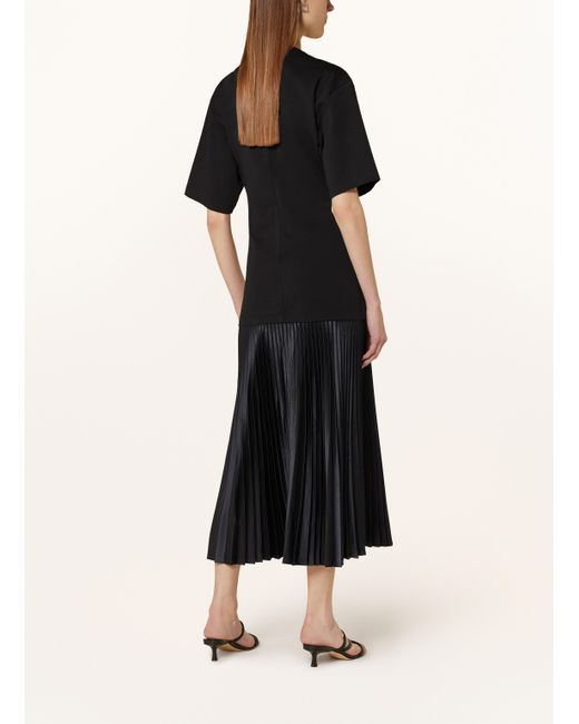 COS Black Kleid im Materialmix