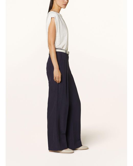 Cambio Blue Marlenehose AMELIE mit Leinen