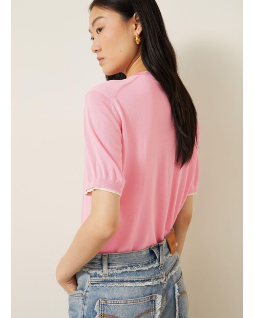 Versace Pink Strickshirt