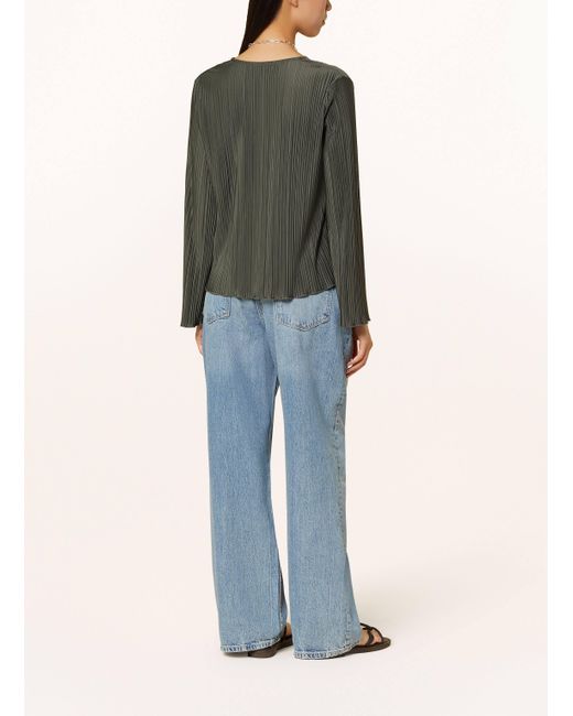 Samsøe & Samsøe Green Bluse SAUMA mit Plissees