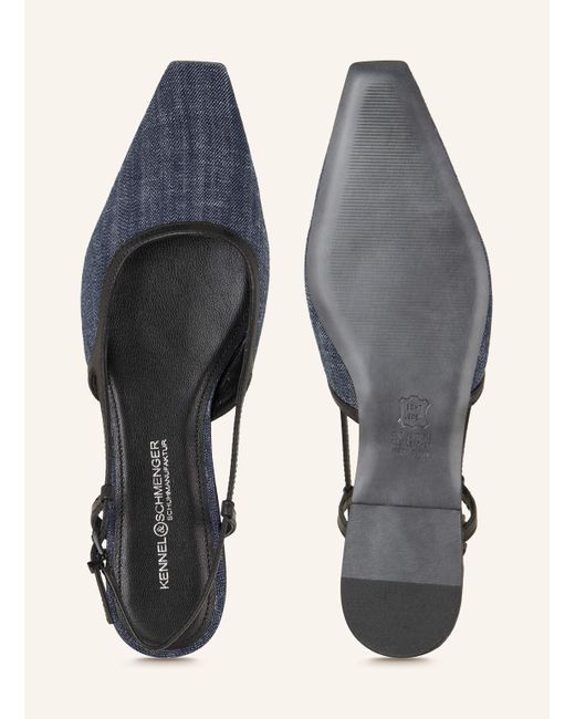 Kennel & Schmenger Blue Slingballerinas ALINA