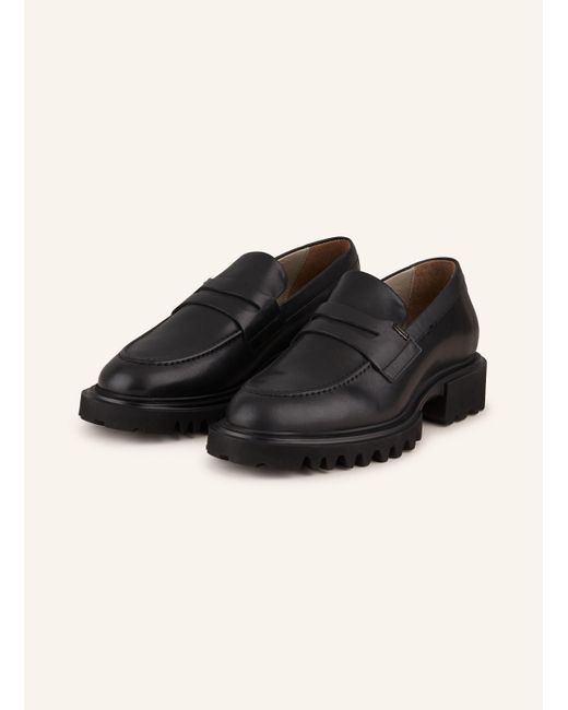 AllSaints Black Penny-Loafer LOLA