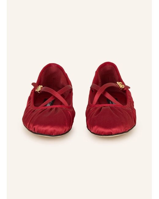 Dolce & Gabbana Red Ballerinas