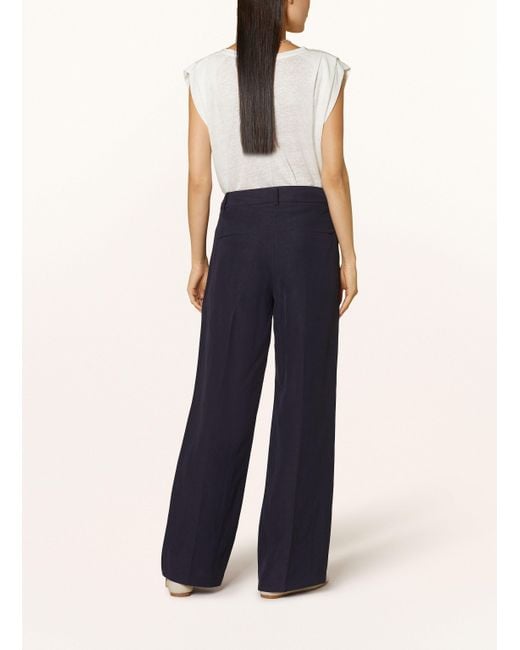 Cambio Blue Marlenehose AMELIE mit Leinen