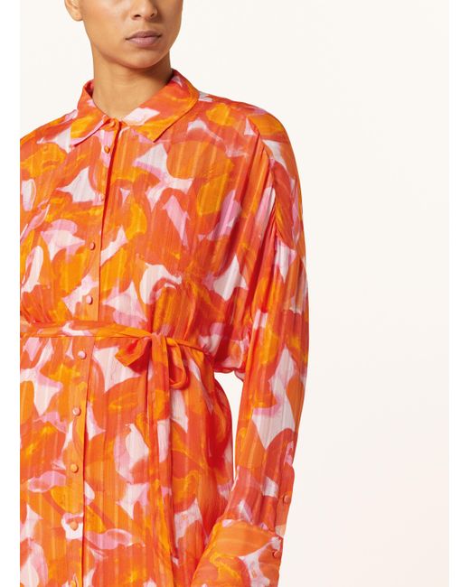 FABIENNE CHAPOT Orange Hemdblusenkleid DENIS