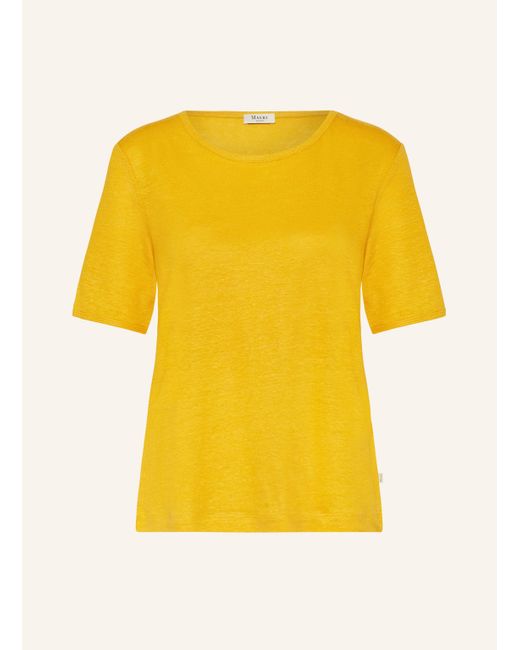 maerz muenchen Yellow T-Shirt aus Leinen