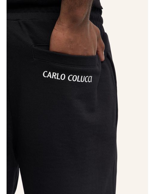 carlo colucci Shorts "Casual Fashion" DEMOROZI in Black für Herren