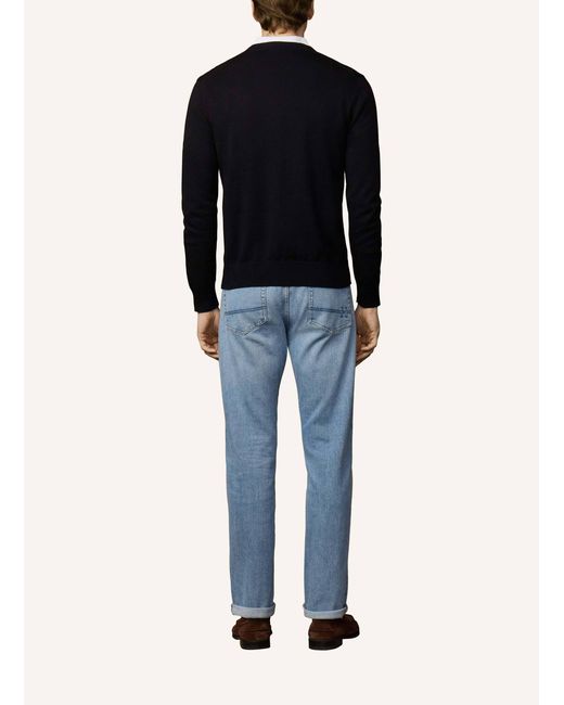 Hackett Pullover ESS COTTON CREW in Black für Herren