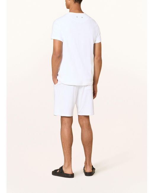 Vilebrequin Frotteeshorts BOLIDE Regular Fit in White für Herren