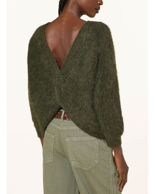 Ba&sh Green Pullover FILL mit Alpaka
