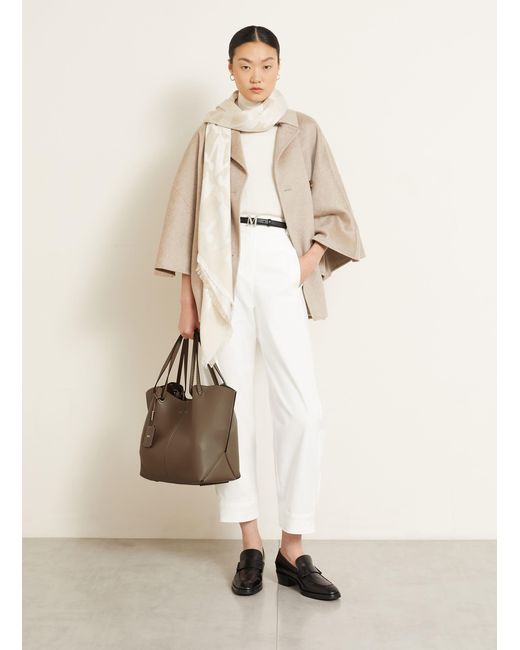 Max Mara Natural Shopper MIXEDDOUBLES mit Pouch