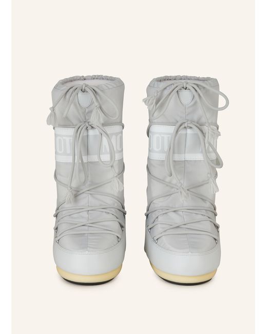 Moon Boot Gray S ICON NYLON