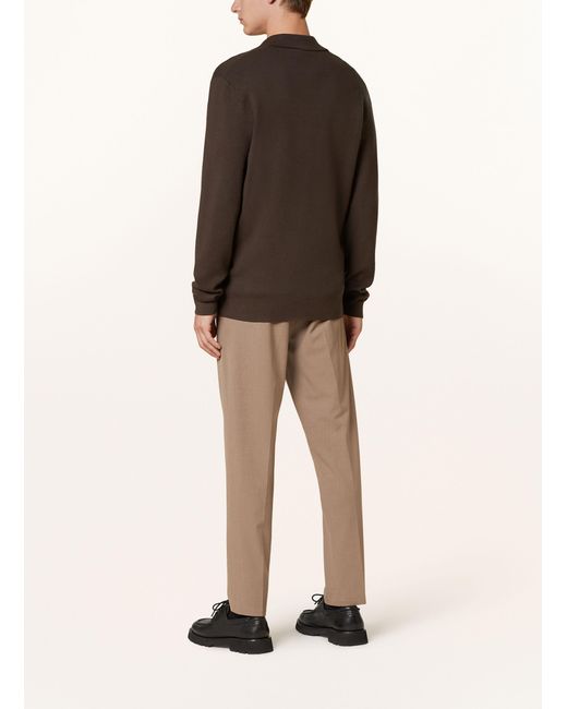 Samsøe & Samsøe Strick-Poloshirt GUNA in Brown für Herren