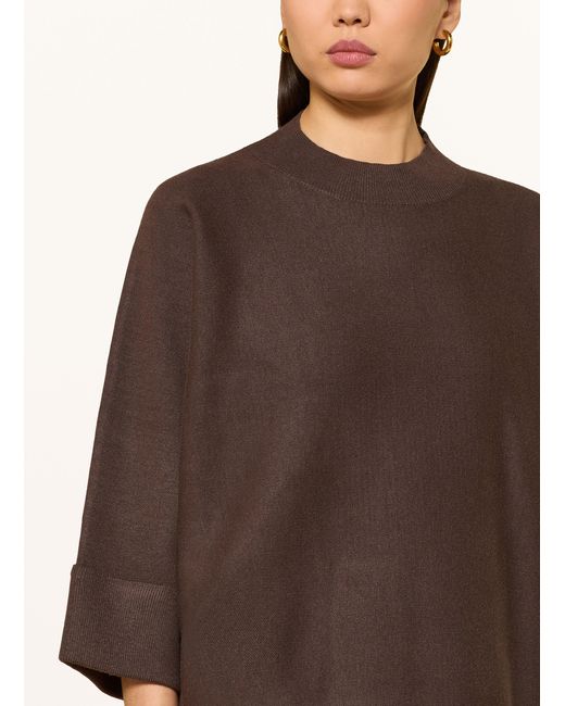 Comma, Brown Oversized-Pullover mit 3/4-Arm