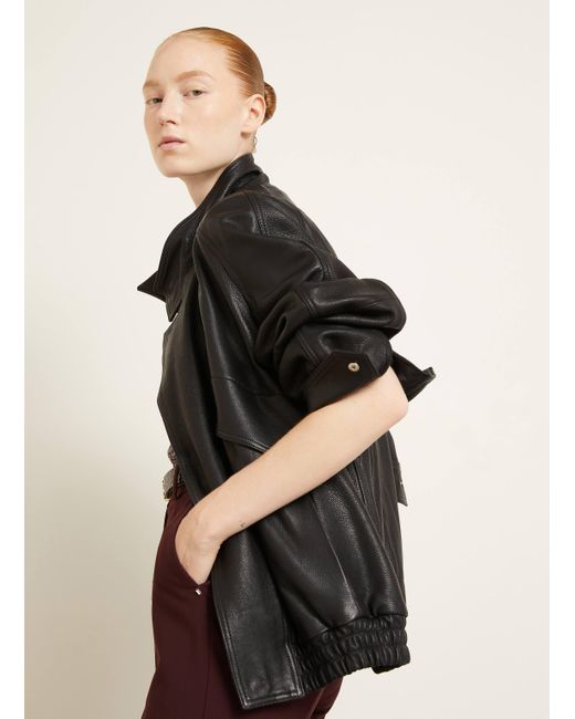 Nour Hammour Black Lederblouson ARISTE