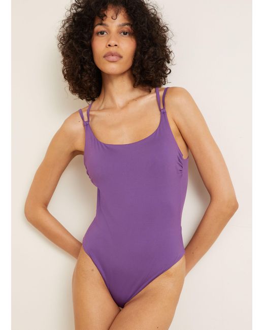 Max Mara Purple Badeanzug CLAUDIA