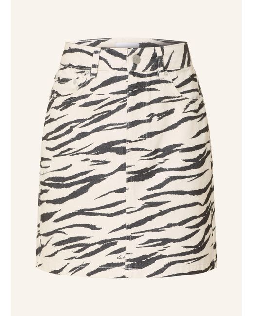 Lala Berlin White Jeansrock SPLIT