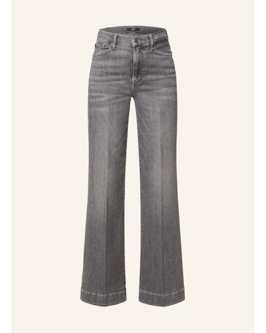 7 For All Mankind Gray Flared Jeans MODERN DOJO SOHO