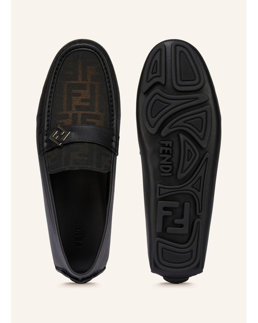 Fendi Mokassins DRIVER in Black für Herren