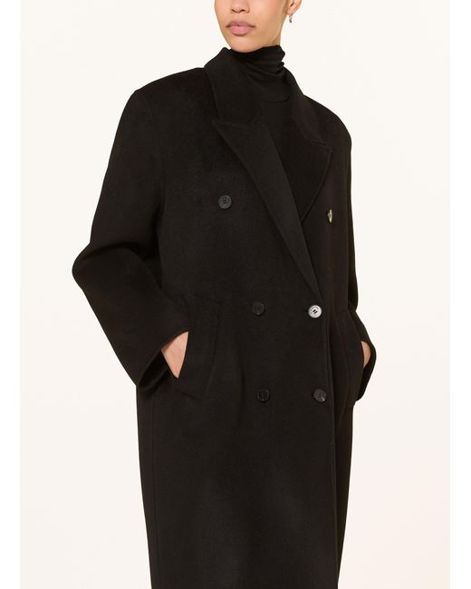 Frankie Shop Black Wollmantel GAIA