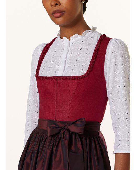 Johann & Johanna Red Dirndl mit Seide
