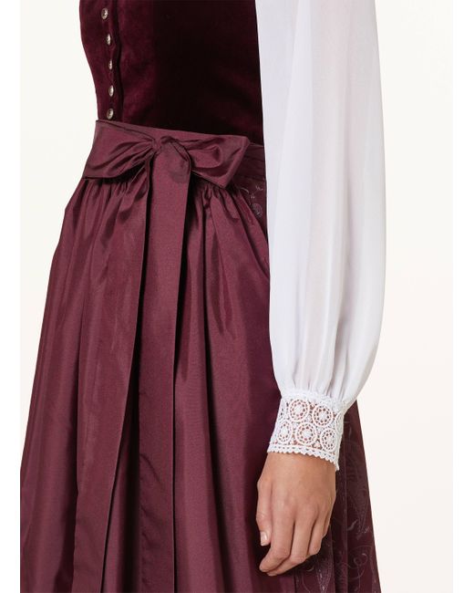 Johann & Johanna Natural Dirndlbluse mit Lochspitze