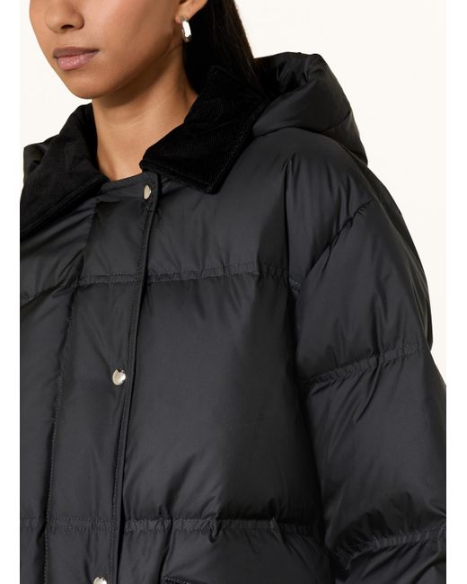 Marc O' Polo Black Daunenmantel mit abnehmbarer Kapuze
