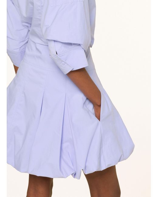 Jonathan Simkhai Purple Kleid EFFIE mit 3/4-Arm
