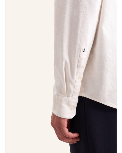 Seidensticker Flanellhemd Regular Fit in Natural für Herren
