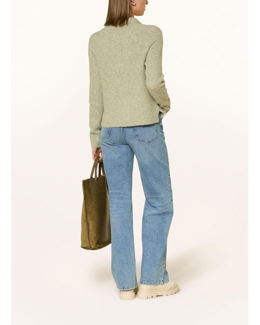 Opus Green Strick-Poloshirt PLUTTON