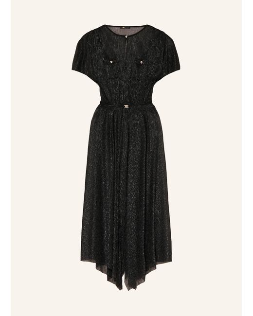 Maje Black Kleid mit Glitzergarn