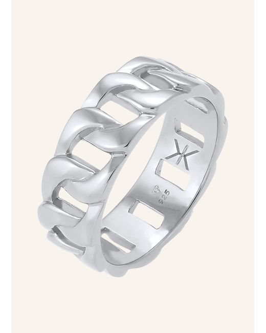Kuzzoi Ring in Metallic für Herren