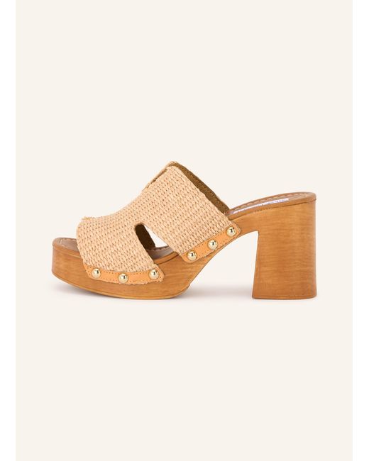 Steve Madden Natural Mules SUNKISSED