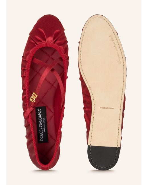 Dolce & Gabbana Red Ballerinas