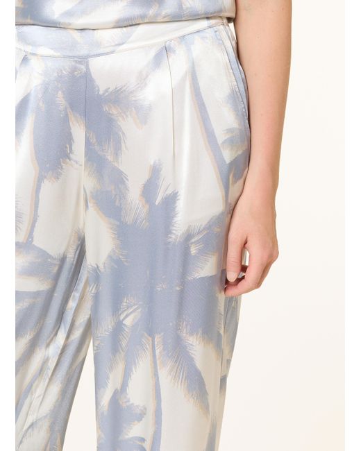 Ouí White Marlenehose aus Satin