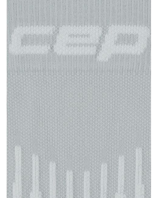 Cep Laufsocken KNEE HIGH TOURING SKIING mit Kompression in White für Herren
