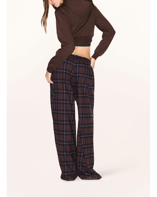 Skims Blue Schlafhose FLANNEL aus Flanell