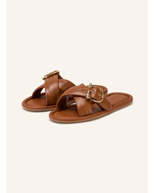 Ferragamo Brown Pantoletten ELYZIA