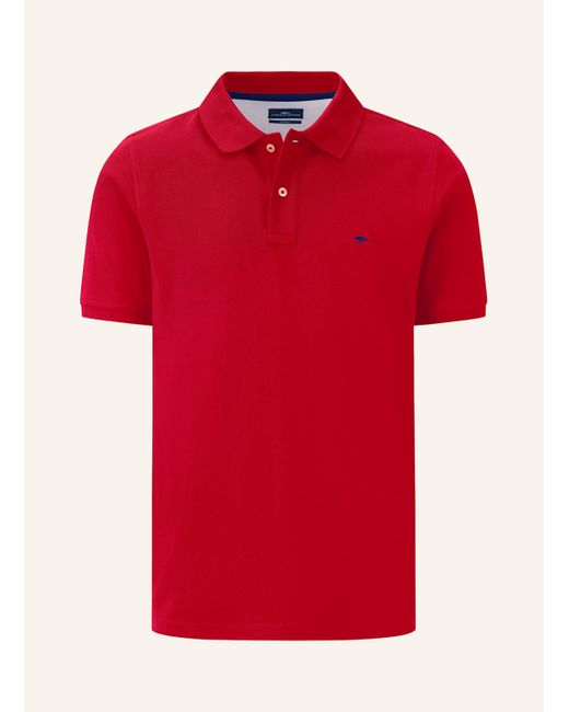 Fynch-Hatton Piqué-Poloshirt in Red für Herren