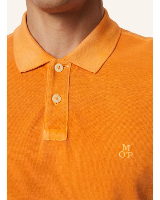 Marc O' Polo Piqué-Poloshirt Regular Fit in Orange für Herren