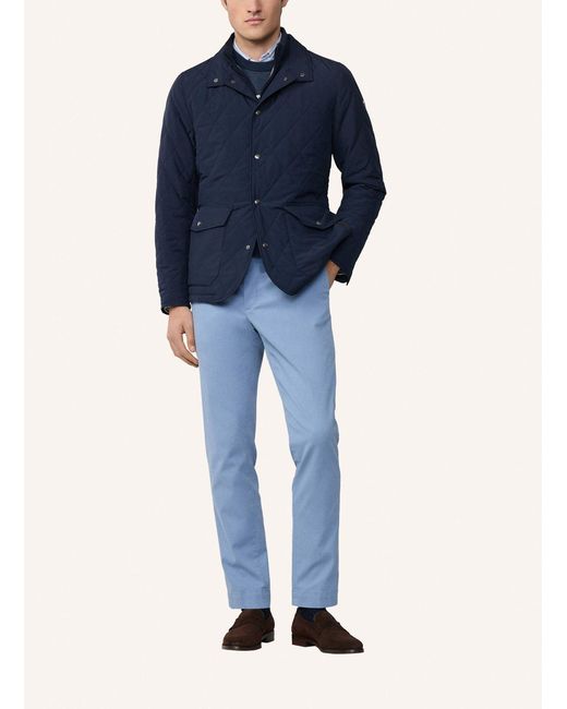 Hackett Steppjacke mit Blende in Blue für Herren