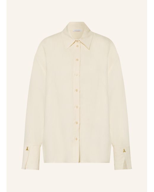 Patrizia Pepe Natural Hemdbluse CAMICIA mit Leinen