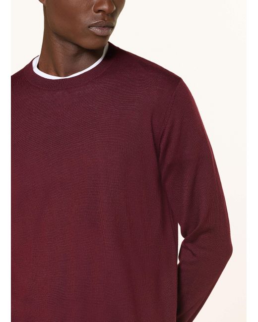 STROKESMAN'S Pullover aus Merinowolle in Purple für Herren