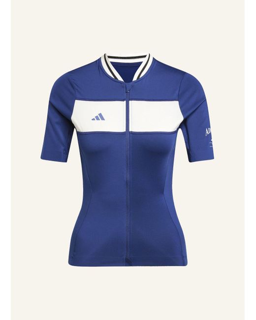 Adidas Blue HERITAGE TEMPO 3-STREIFEN LEGACY RADTRIKOT