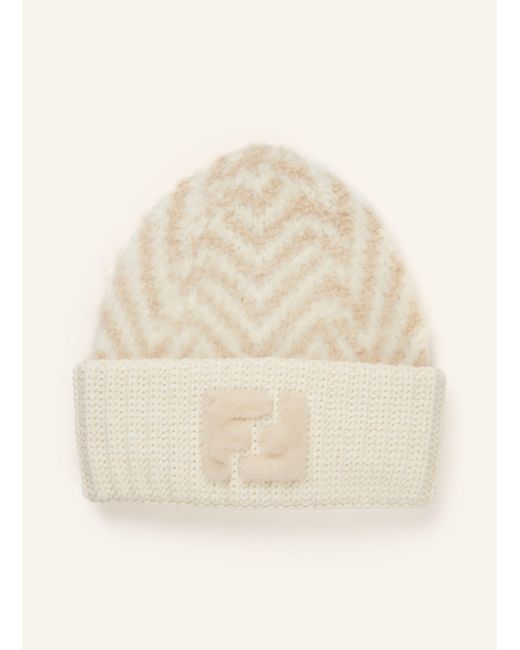 Fendi Natural Mütze mit Alpaka