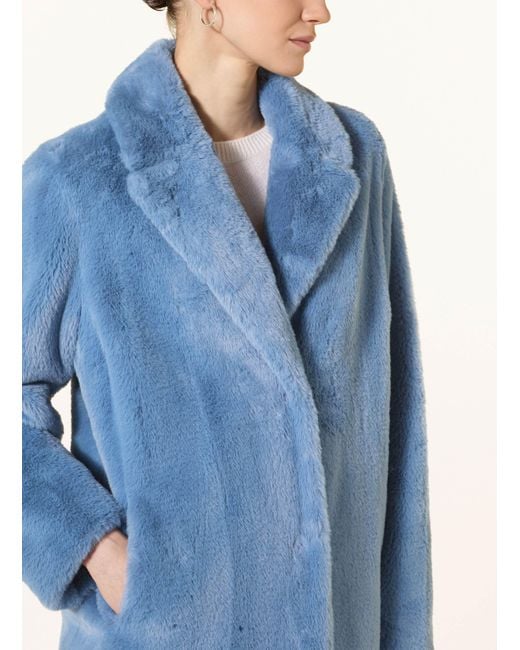 White Label Blue Kunstfell-Mantel
