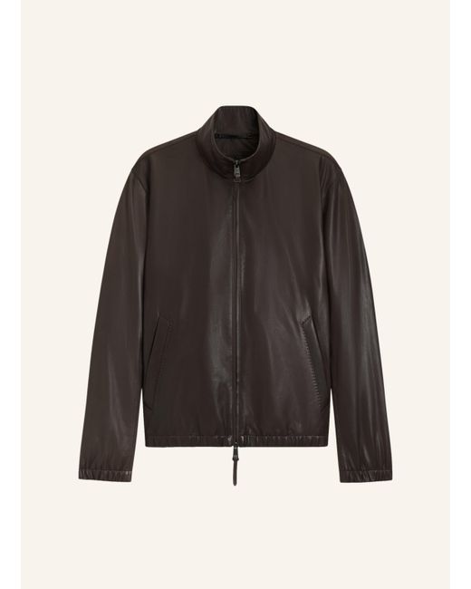 Boss Lederjacke L-MUBUK2 Regular Fit in Black für Herren